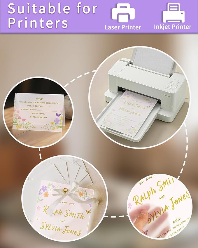 Vellum Paper 8.5 x 11 Translucent Printable 100gsm/68lbs Vellum Tracing Paper - Image 3