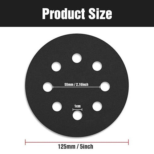 100 Pcs 5 inch Wet Dry Sanding Discs Grit 1500 Hook and Loop 8 Hole Silicon - Image 2