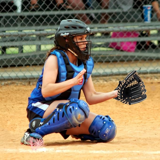 Baseball Glove + Ball Sets, Softball Glove, Baseball Mitt, 10.5''-12.5'' for Youth/Adult Training and Beginner Play, Synthetic Leather Softball Mitt