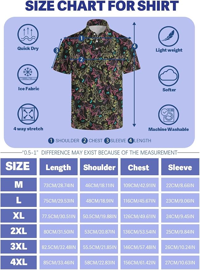 Mens Golf Shirts Golf Polo Shirts for Men Short Sleeve Polo Shirts Golf Gifts