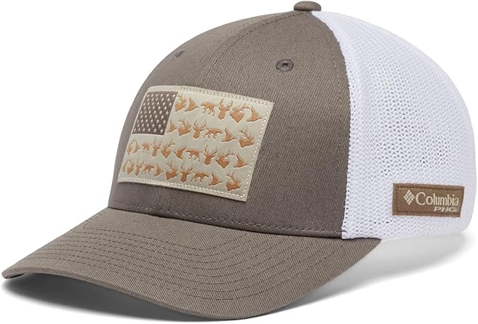 Columbia Unisex-Adult PHG Game Flag Mesh Ball Cap - Low Crown