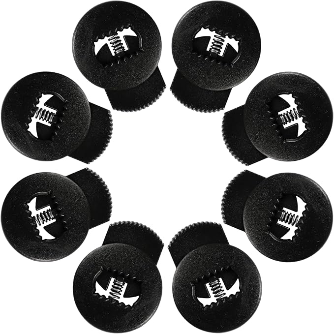 Glove Locks, 8-Pack Baseball/Softball Glove Lace Locks – Vibrant Colors, No Retie Knots, Spring-Lock Tech, Durable Design.