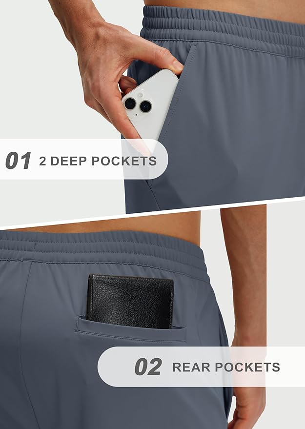 M MAELREG Sweatpants for Men with Pockets Stretch Joggers Lightweight Track Pants for Running Golf Mens Sweatpants Joggers