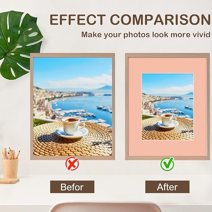 15 Pack 20x16 Picture Mats, Mixed Colors Frame Mattes - Image 3