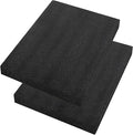 2 Pcs 12 x 16 x 1INCH Black Polyurethene Foam Sheets, Cuttable Packing Foam by Yeecheng