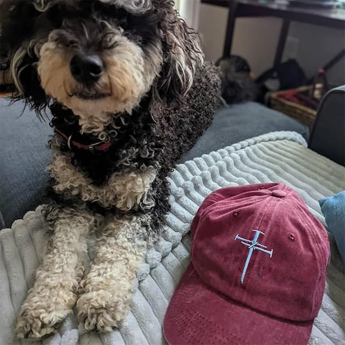 Christian Redeemed Cross Nails Hats for Men Women, Vintage Adjustable Cotton Embroidered Front & Back Baseball Cap