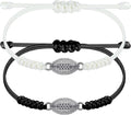 SmileBelle 2 PCS Sport Bracelets, Graduation Bracelets Volleyball Soccer Gifts Baseball Basketball Bracelet Football Jewelry for Son Daughter Fans as Sport Accessories Jewelry