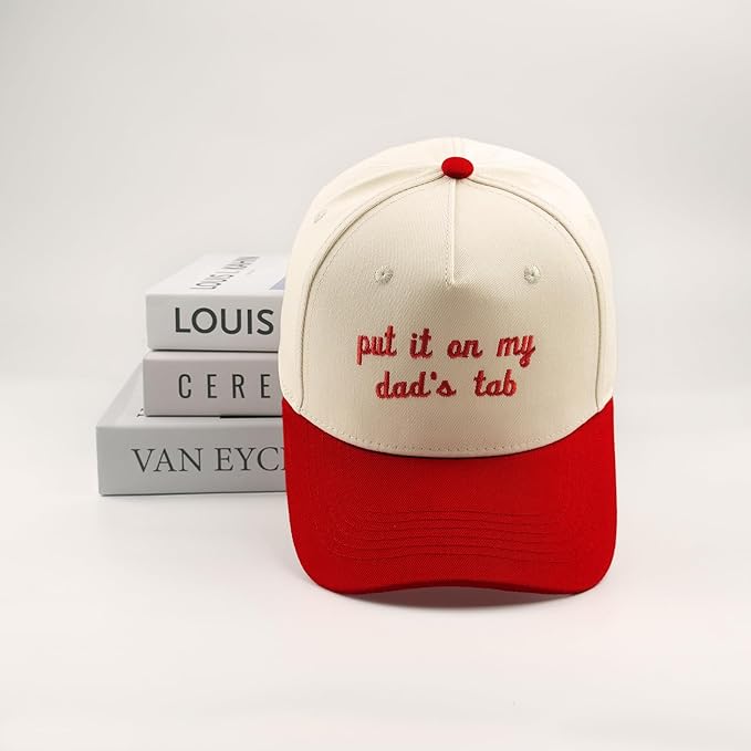 Funny Embroidered Trucker Hat, Vintage Two-Tone Cotton Baseball Cap for Men Women, Adjustable Dad Hat Gift Idea