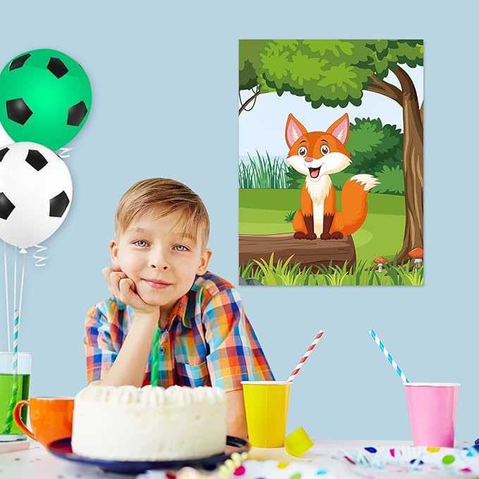ASTARON Pin The Tail on The Fox Party Game - Image 5