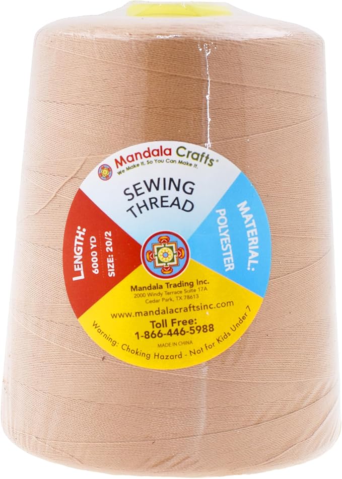 Mandala Crafts 4 Pack of Serger Threads Cones Spools - Image 3