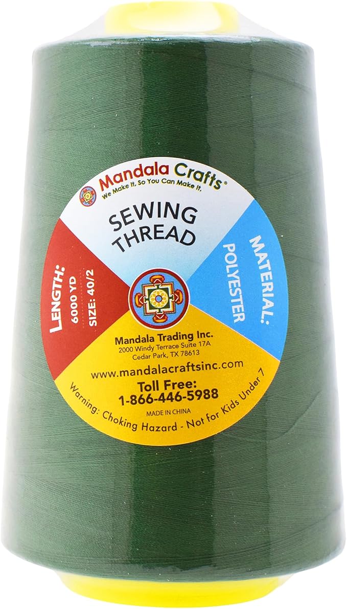 Mandala Crafts 4 Pack of Serger Threads Cones Spools - Image 3