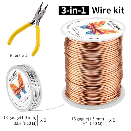 16 Gauge Aluminum Wire 164 Feet KSVZS Bendable Metal Wire - Image 2