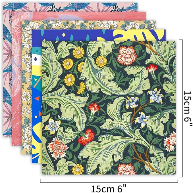 12 Different Packs Full Collection Origami Paper Kit 6 Inch Square Double Sided - Image 3