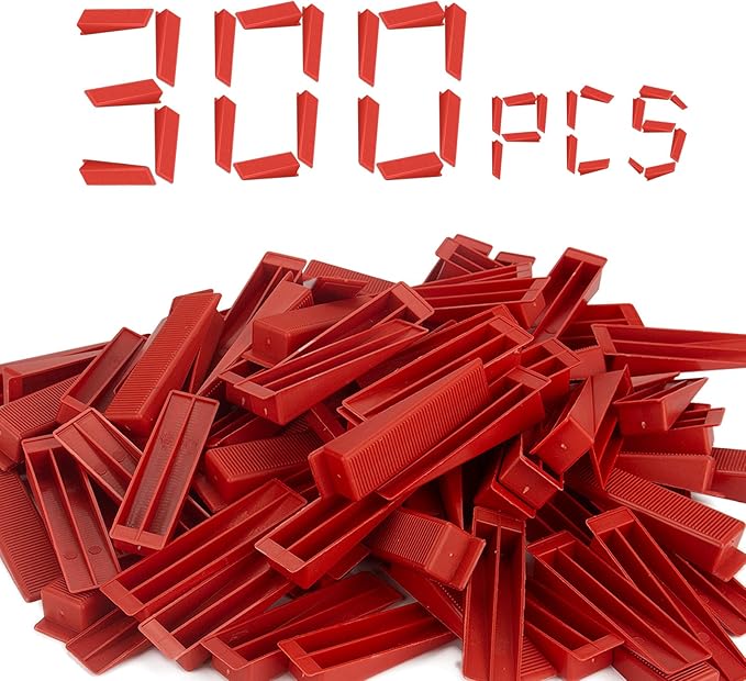 300 Pcs Tile Leveling Wedges Reusable Tile Wedges Suitable by Tanzfrosch