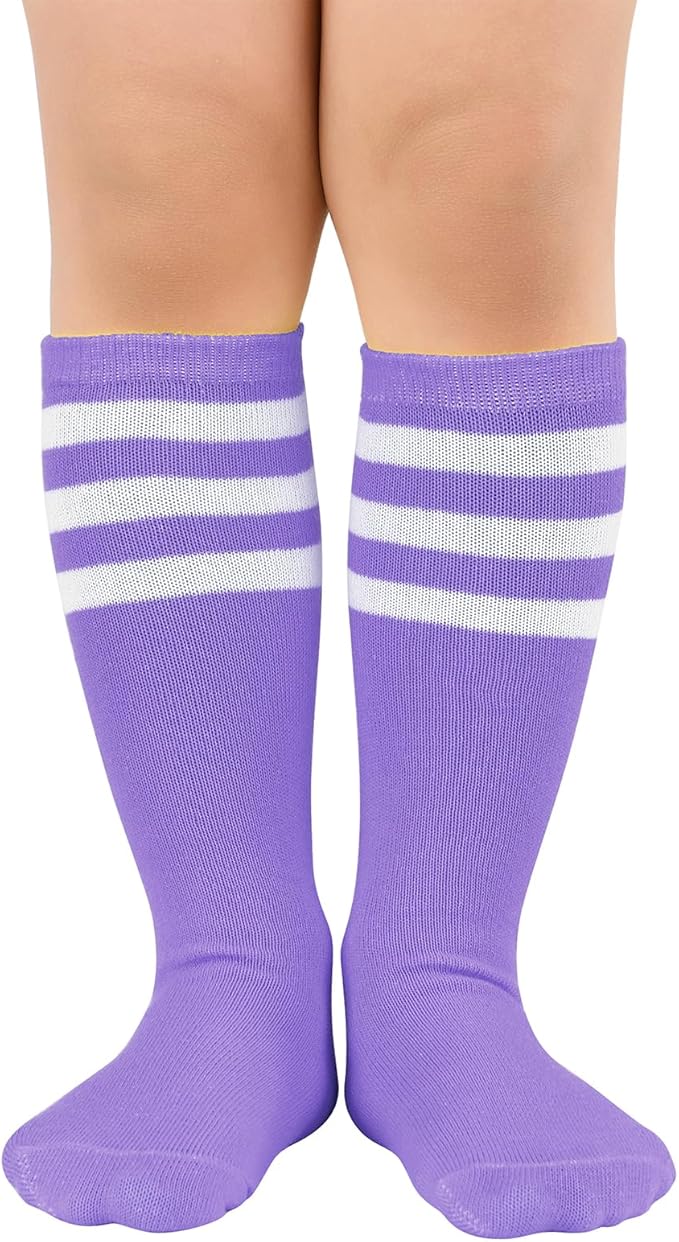 American Trends Kids Toddler Soccer Socks Youth Baseball Softball Football Socks Knee High Accessories for Girls