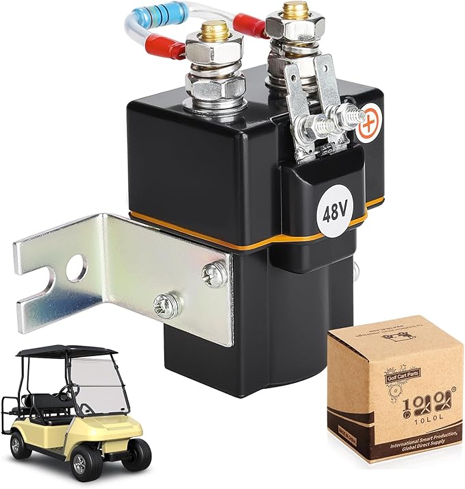 10L0L 48V Golf Cart Albright Solenoid and Resistor Assembly Compatible with Club Car DS 1995-up & Precedent 2004-08 Golf Cart Part Replaces OEM# 101908701 102774701 1014947