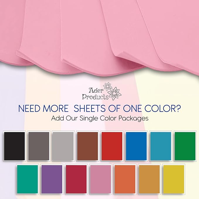 Pink EVA Foam Sheets for Crafts, 9 x 12 Inch, 2mm Thickness – Ideal for DIY - Image 3