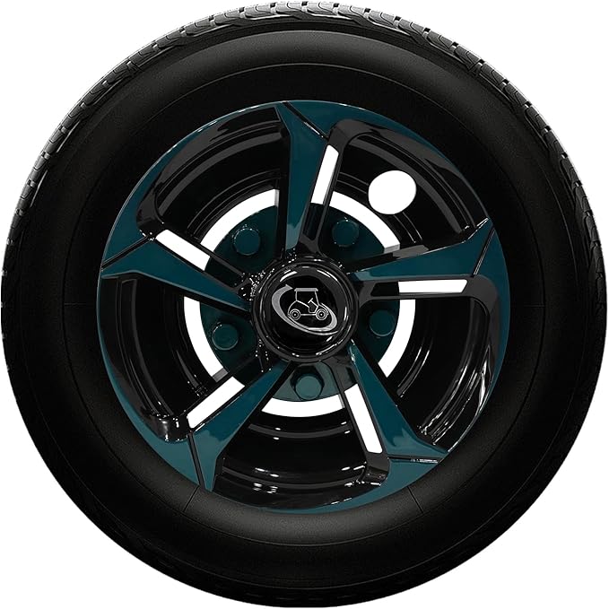 Golf Cart Wheel Covers Hub Caps for EZGO, Club Car, Yamaha Most Golf Carts- 8 Inch Set of 4, Golf Cart Hub Cap