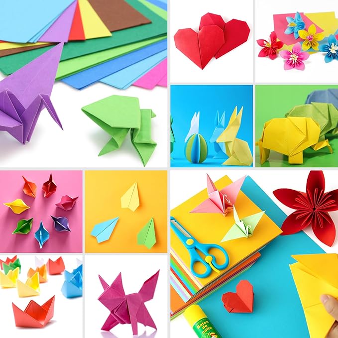Granhoolm 300 Sheets Origami Paper, 20 Colors Origami Paper 5x5 inch, Double - Image 7
