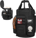 Baseball Bucket Bag 6 Gallon Bucket Cover Organizer w/Padded Seat tactical Softball Coaches Bag for Balls, Bat, Gloves, Scoreboards
