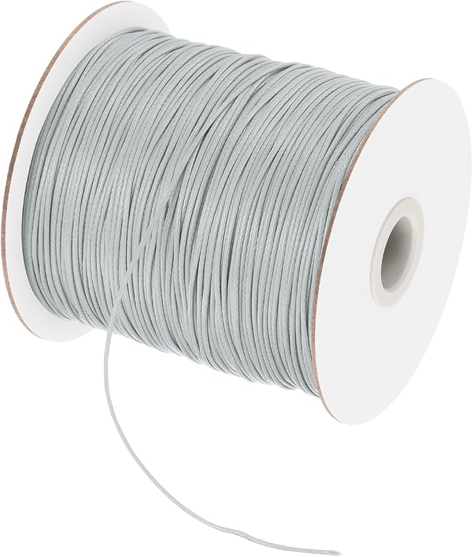 MECCANIXITY Waxed Cord 0.5mm Waxed Polyester Cord 175 Yard Wax String by MECCANIXITY