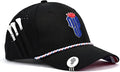 NJF Golf Hat Men - Breathable Mens Golf Hats, Adjustable Rope Hook and Loop Style Cap, Convenient Cap with Tee Holder