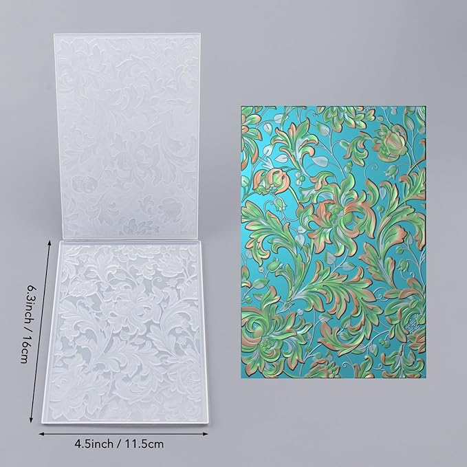 BAOFALI 3D Flowers Theme Plastic Embossing Folders Phoenix - Image 2
