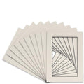 Pack of 25 Acid Free 8x10 Mats Bevel Cut by Poster+Palooza
