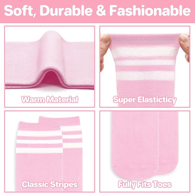 qikqik Toddler Soccer Socks Kids Soccer Socks Boys Baseball Sock Youth Football Sock Girls Softball Accessories Team Sports