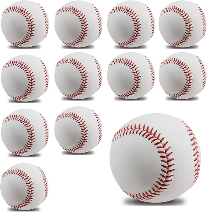 Baseballs, Practice Baseballs, Baseball for Youth Teenager/Adults Players Training Ball, Safe Throwing for Indoor/Outdoor, Batting Practice