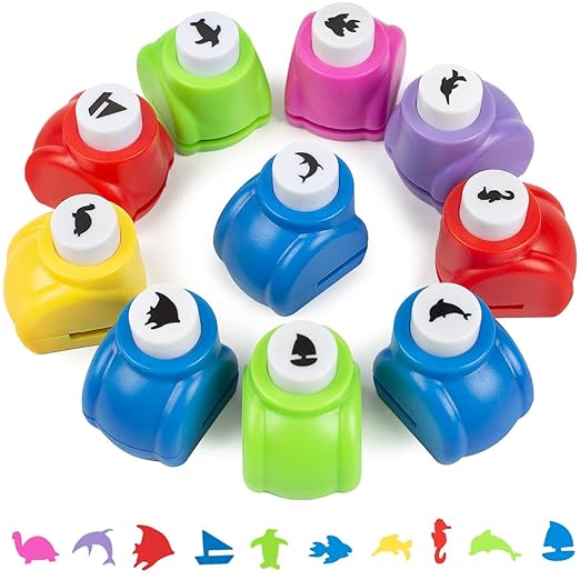 LOVEINUSA 10-Piece Sea Animal Shaped Craft Punch Set by LOVEINUSA