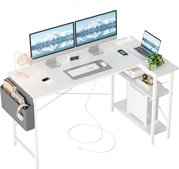 TIQLAB L Shaped Computer Desk by TIQLAB