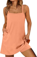 ANRABESS Women Summer Dress 2026 Beach Vacation Outfits Tennis Athletic Workout Romper Dress Built in Shorts Travel Clothes