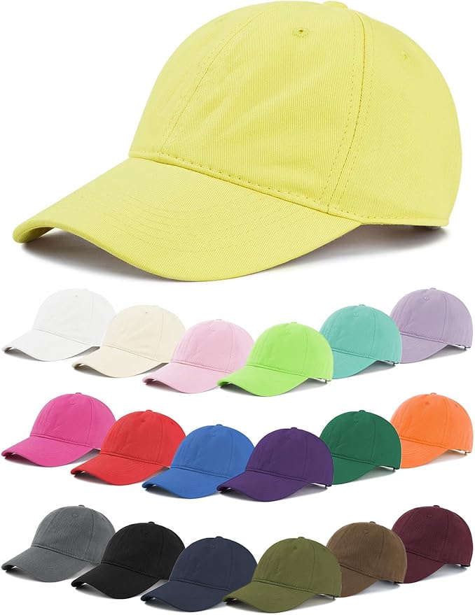Zando Unisex Classic Baseball Caps Adjustable Sports Hats Outdoors Cotton Baseball Hat Cute Preppy Hat Golf Running Dad Hat