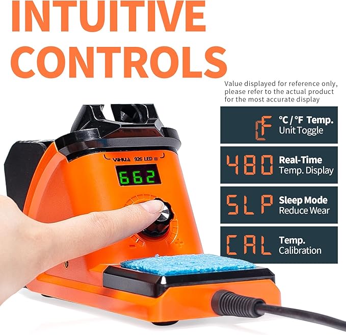 YIHUA 926 III 60W LED Display Soldering Iron Station Kit w 2 Helping Hands - Image 4