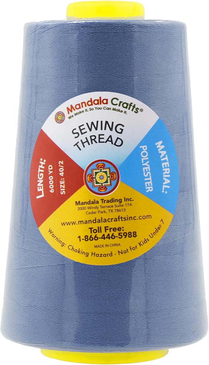 Mandala Crafts 4 Pack of Serger Threads Cones Spools - Image 4