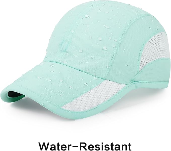 HH HOFNEN Quick Dry Baseball Cap Unstructured Running Cap Water-Resistant UPF 50+ Mesh Golf Sun Hats for Men Women