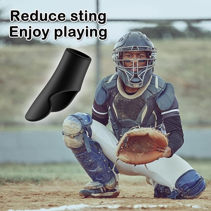 MIPREZT Catcher's Thumb Shield Baseball Thumb Guard 2 Size (Adult & Youth) Baseball & Softball Catchers Thumb Protector for Baseball Catcher Gear Training Aid Catcher Accessories Reduce Sting