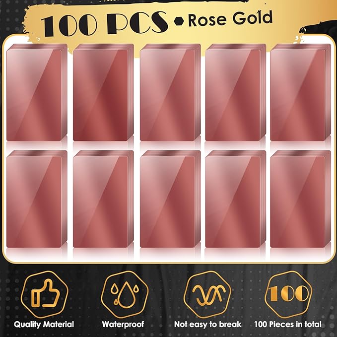weparmeety 100 Pcs Metal Engraving Blanks Aluminum Sheet Laser Engraving - Image 3