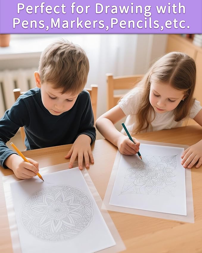 Vellum Paper 8.5 x 11 Translucent Printable 100gsm/68lbs Vellum Tracing Paper - Image 2