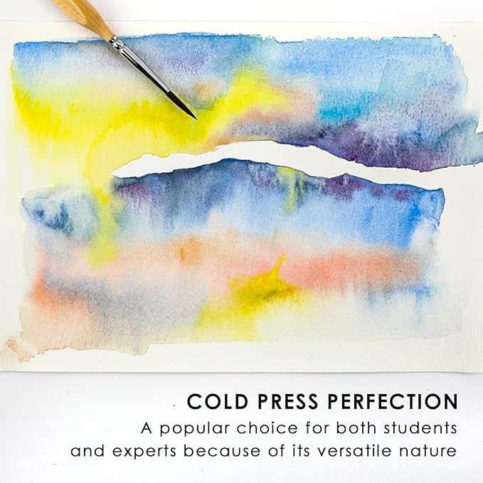 Grabie Watercolor Paper Pad, 100% Cotton, 15 Sheets, Glue Bound, Acid-Free Cold - Image 5