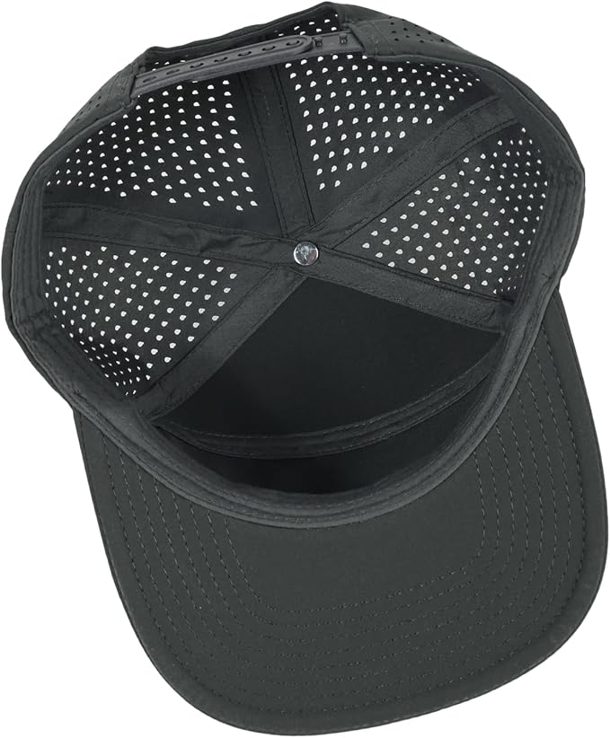 Quick Dry Baseball Cap Flat Brim Snapback Hat Sun and Rain Protection Golf Hat for Men Women