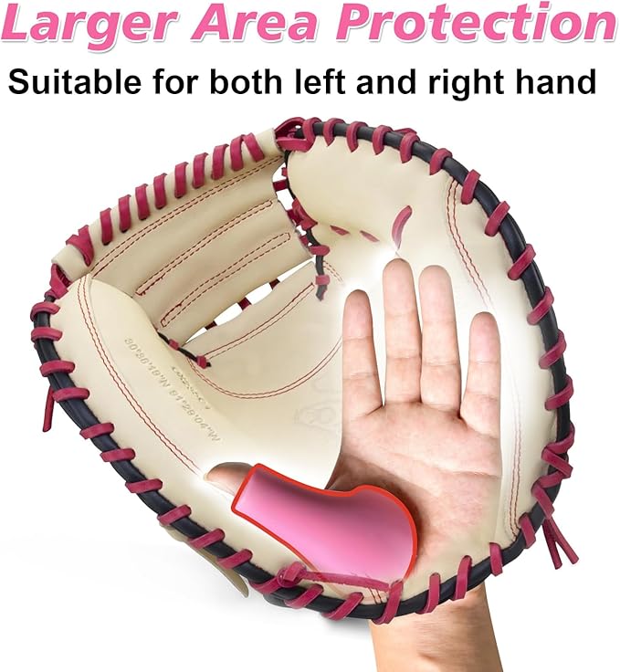 Catcher's Thumb Shield Baseball Thumb Guard for Baseball & Softball Catchers Thumb Protector for Baseball Catcher Gear Training Aid Catcher Accessories Reduce Sting