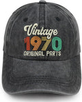 90th 80th 70th 60th 50th 40th 30th Birthday Gifts for Women Men, Vintage 1936 1946 1956 1966 1976 1986 1996 Hat