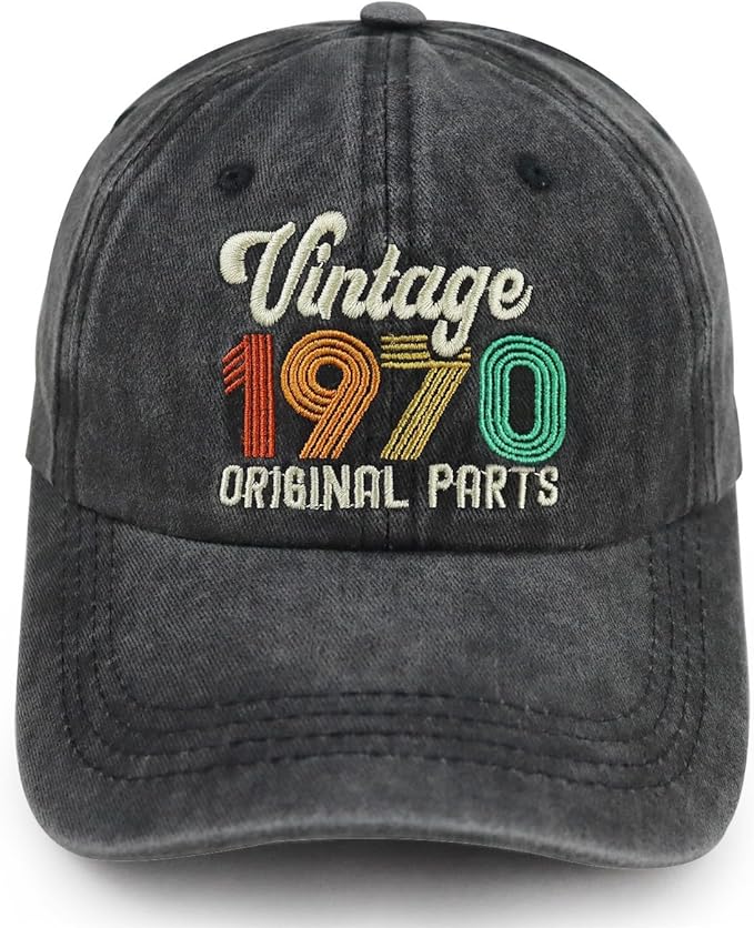 90th 80th 70th 60th 50th 40th 30th Birthday Gifts for Women Men, Vintage 1936 1946 1956 1966 1976 1986 1996 Hat