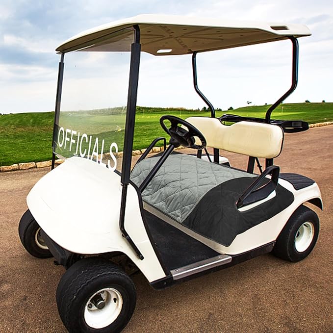 Golf Cart Seat Covers,EZGO Seat Cover,Heavy Duty Golf Cart Seat Blanket,Waterproof Travel Sports Cart Seat Cushion Covers for 2 Person Seats Club Car,Winter Golf Cart Accessories,Golf Cart Seat Cover