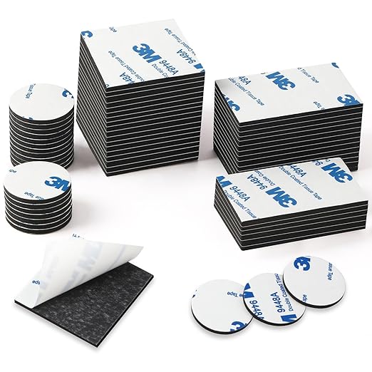 UPINS Double Sided Foam Tape, Strong Sticky Double Sided Foam Pads by UPINS