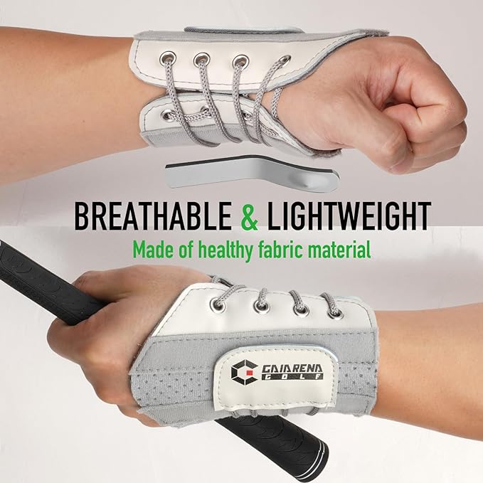 GAIARENA Golf Wrist Training Aid Wrist Hinge Trainer Brace, Effective Golf Swing Training Equipment to Correct Wrist Angle Swing Posture & Develop Muscle Memory for Beginner Golfers【Patent Pending】