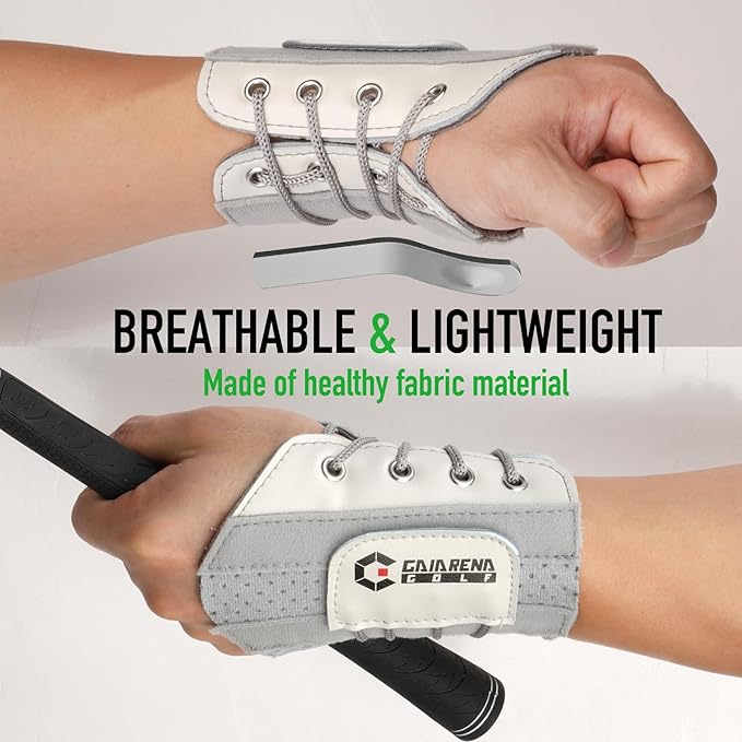GAIARENA Golf Wrist Training Aid Wrist Hinge Trainer Brace, Effective Golf Swing Training Equipment to Correct Wrist Angle Swing Posture & Develop Muscle Memory for Beginner Golfers【Patent Pending】