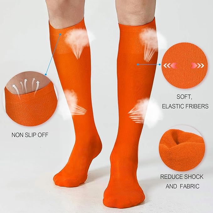 XZQTIVE Baseball Softball Socks and Baseball Softball Belt Combo Set Knee-High Soccer Socks for Kids Youth Adult
